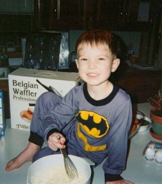 Cooking Waffles With My Son, Ben, When He Was Just A Little Guy!