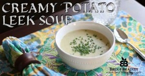 Creamy Potato Leek Soup is a delicious, easy meal any time of year!