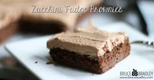 Bruce Bradley's Zucchini Fudge Brownies are so moist and delicious, your family won't believe there's zucchini in it!