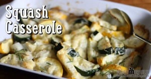 Bruce Bradley's squash casserole is a delicious blend of yellow and zucchini squash seasoned with onions and cheese!