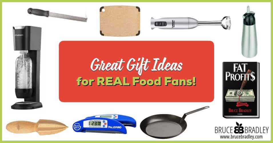 A great list of 15 wonderful gift ideas for real food, clean eating fans!