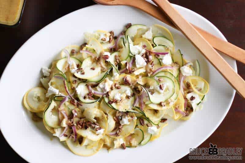 Looking To Shake Things Up With Your Salads? Then Try This Shaved Squash Salad With Chevre And A Mustard Vinaigrette. Can You Say Delicious!?!?!