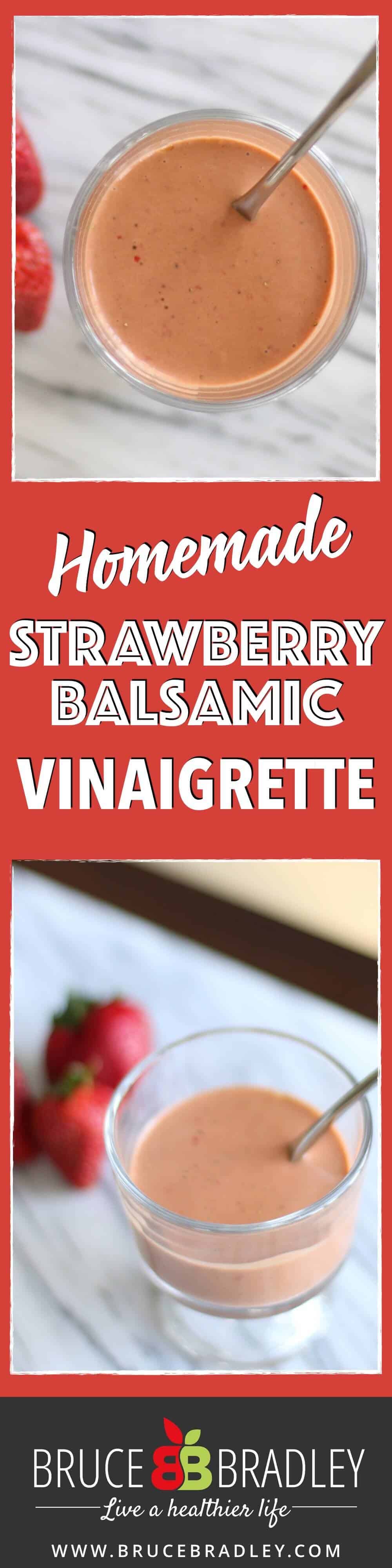 This Strawberry Balsamic Vinaigrette Salad Dressing Is Made With Fresh Or Frozen Strawberries And Turns Your Salad From Ordinary To Extraordinary In A Flash!