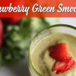Spring Into Better Health With This Delicious Strawberry Green Smoothie Made With A Mix Of Healthy Greens, Bananas, And Almond Butter!