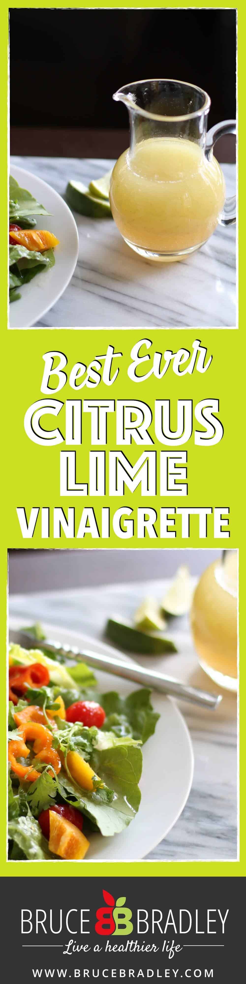 This Best Ever Citrus Lime Vinaigrette Packs A Whole Lot Of Flavor And Is A Simple Way To Spice Up Your Salad!