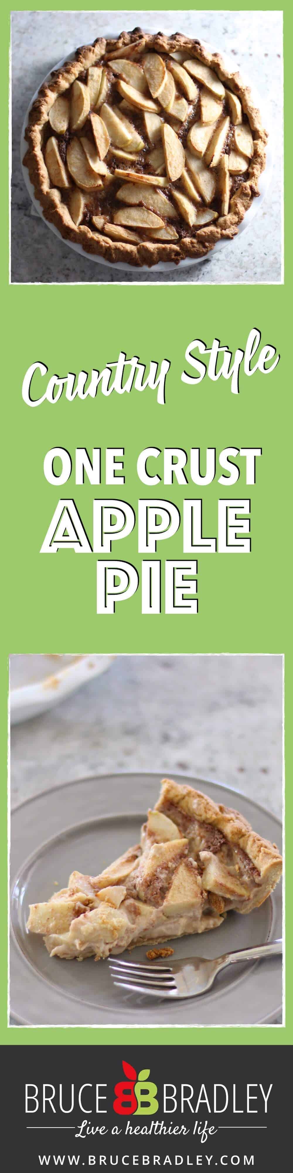 A Delicious &Quot;Open Face&Quot; Single Crust Apple Pie That'S Super Easy To Make And Even Better The Next Day!