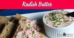Radish butter is a delicious, super easy way to add some color and veggies to your snacks or meals!