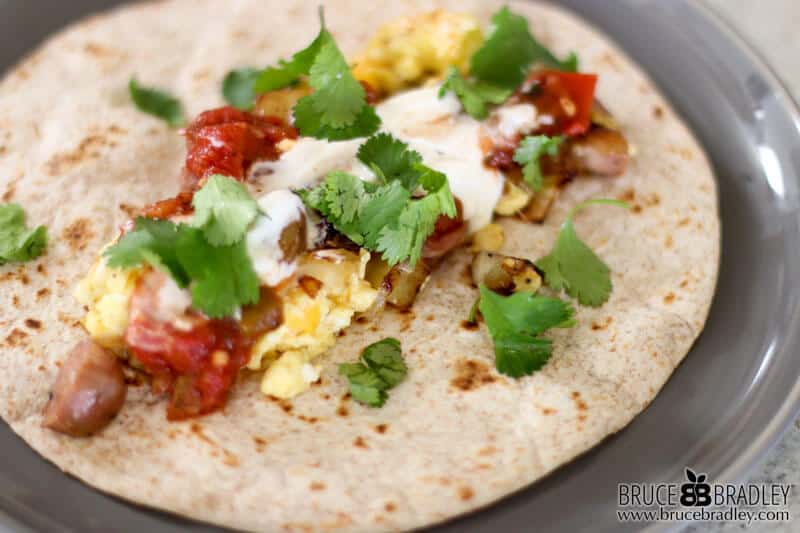 These Best Breakfast Burritos Ever Are Filled With Red Potatoes, Onions, Eggs, And Sausage With A Vegetarian Option For Those Cutting Out Meat!