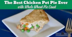 Ditch the store-bought pot pie and make this BEST EVER Homemade Chicken Pot Pie Recipe tonight! It's made with 100% REAL ingredients and is so delicious!