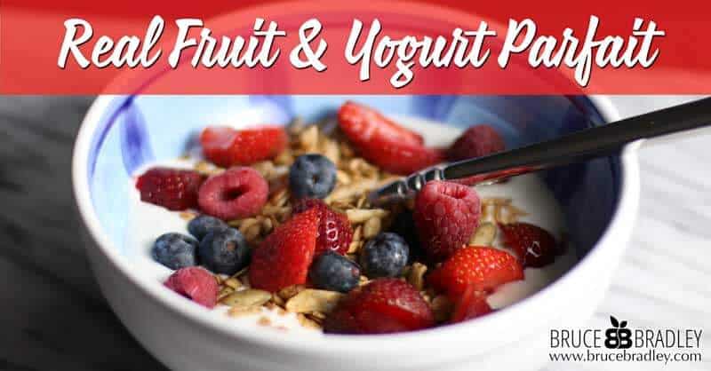 This delicious Real Fruit and Yogurt Parfait is such an easy, 3 ingredient breakfast that's made with little to no added sugar!